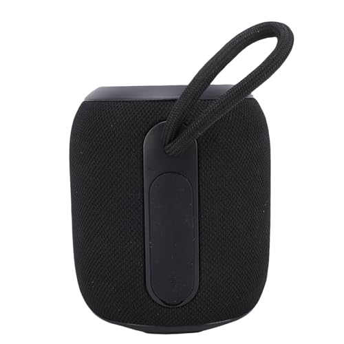 Jopwkuin Pequeño Altavoz Inalámbrico, Emparejamiento Estéreo de 360 ​​Grados, Diseño Compacto Estéreo Inalámbrico, Tela ABS (Negro)