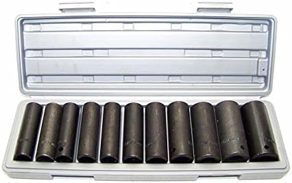 Socket Sets 12 PC 1/2" DR DEEP IMPACT SOCKET SET METRIC 1/2in DRIVE IMPACT WRENCH SOCKETS