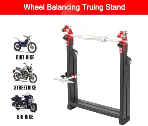 Bild 2 - ECUTEE Radwuchtmaschine Motorrad Zentrierständer Motorrad Wuchtbock Motorradreifen Motorrad Auswuchtvorrichtung Wuchtmaschine Auswuchtgerät Auswuchtbock Reifenwuchtgerät bis 23 Motorradräder