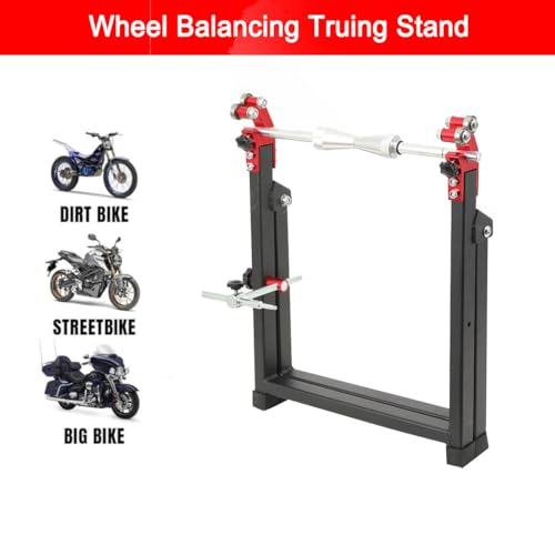 ECUTEE Radwuchtmaschine Motorrad Zentrierständer Motorrad Wuchtbock Motorradreifen Motorrad Auswuchtvorrichtung Wuchtmaschine Auswuchtgerät Auswuchtbock Reifenwuchtgerät bis 23 Motorradräder
