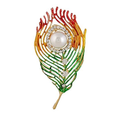 Broche écharpe en soie feuille bijoux de fête et accessoires simples femmes