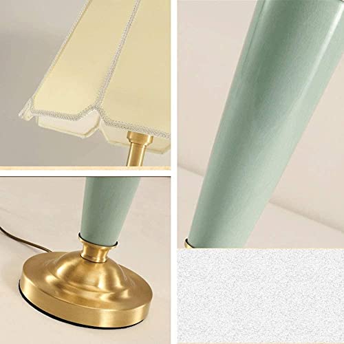 Led Bedside Table Lamp E27 Gold-Plated Antique Copper Desk Lamp All Copper Living Room Simple Decorative Desk Lamp 1250℃ High Temperature Calcined Ceramic Decoration Desk Lamps For Home Office #TOP5
