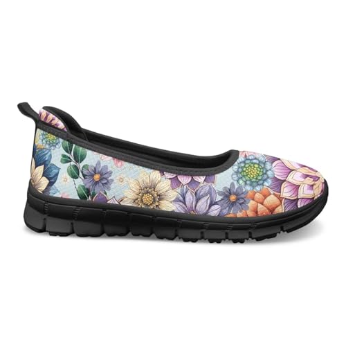 Image of Walking Shoes Women Breathe Mesh Slip On Sneakers Women Comfortable Lightweight