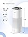 DREO Smart Evaporative Humidifier Large Room up to 1000ft², 800ml/h High Output Air Humidifiers for Bedroom, 10L, 50H Long Runtime with Precise Humidification for Plants, Home, Office, White, HHM774S