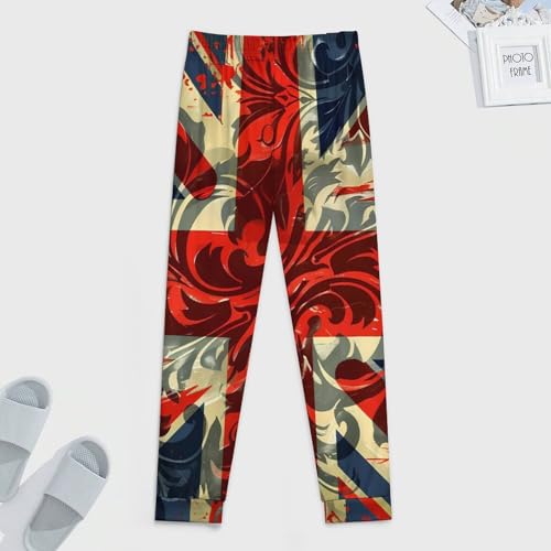 Union Jack UK British Flag Pajama Pants Men Pj Bottoms Sleepwear Lounge Pant3