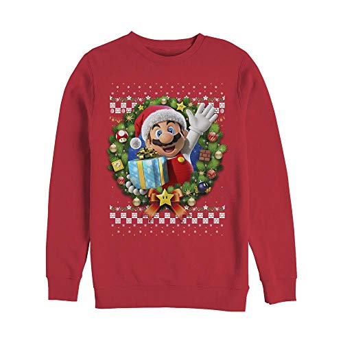 Nintendo Crew Polaire Rouge S sweat chaud et isolant pour l'hiver