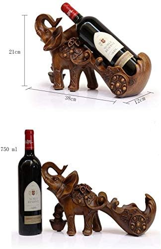 Soporte para Botellas de Vino Elefante Resina HASMI miniatura 3