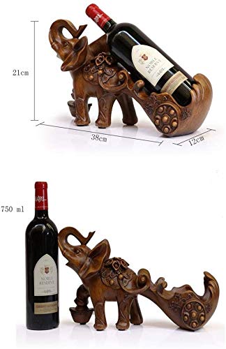 Soporte para Botellas con Forma de Elefante 38x12x21 cm miniatura 2