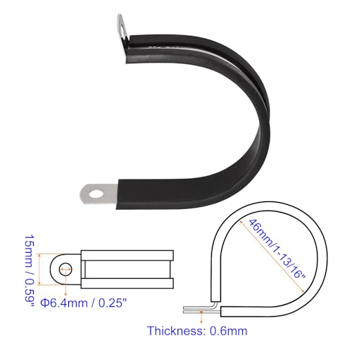 MACHSWON 6Pcs 1-13/16 Inch(46mm) Cable Clamp - Image 2