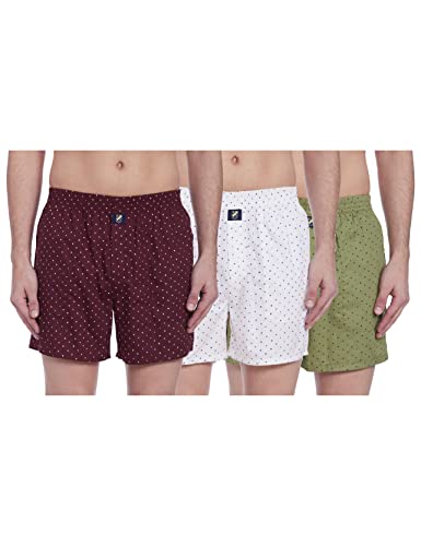 Amazon Brand – House & Shields Men’S Cotton Boxers(Pack Of 3) (Hsaw20Tobox01-Po3_Multicolor – 7_Medium_Multicolor – 7_M)