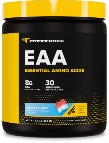 Image of Primaforce EAA Powder (30 Servings, Rocket Pop Flavor) - Essential Amino Acids for Pre /Intra Workout and Recovery - Non-GMO and Gluten Free