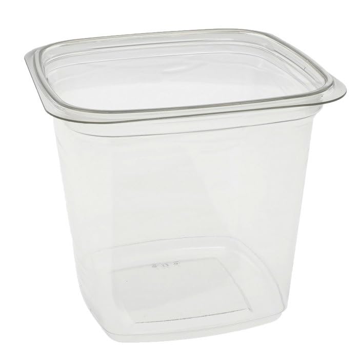 Pactiv PWP PET Plastic Square Deli Container Clear, 24 oz. | 480/Case