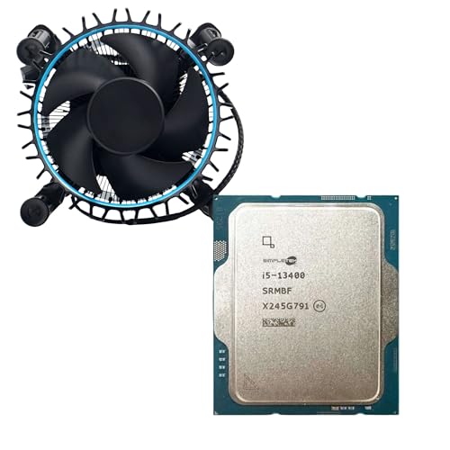 SIMPLETEK - Procesador CPU i5-13400 (LGA 1700) - 10 núcleos/16 hilos a 4,60 GHz | Gaming y productividad | Disipador de calor incluido (sin caja)