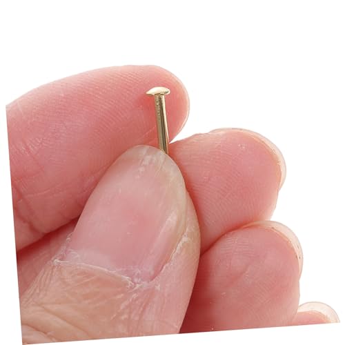 Pequeños clavos de cobre 1.2x10mm para colgar cuadros y manualidades miniatura 4