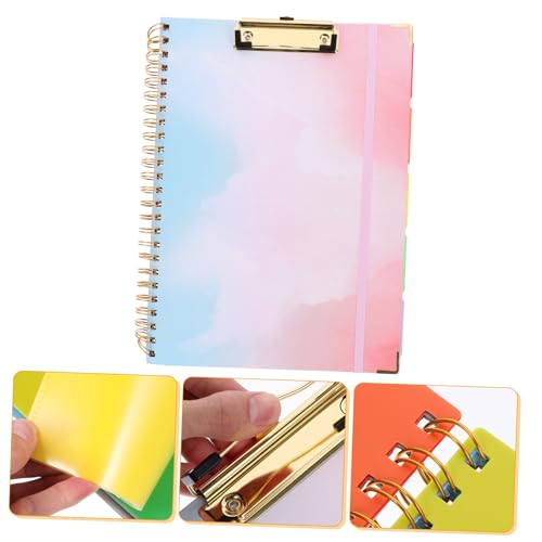 Porte documents spiralé avec notes amovible de bureau