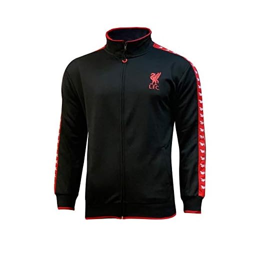 Icon Sports Boys Liverbird Full-Zip Track Jacket UEFA Champions League Soccer Liverpool, Alt, Medium