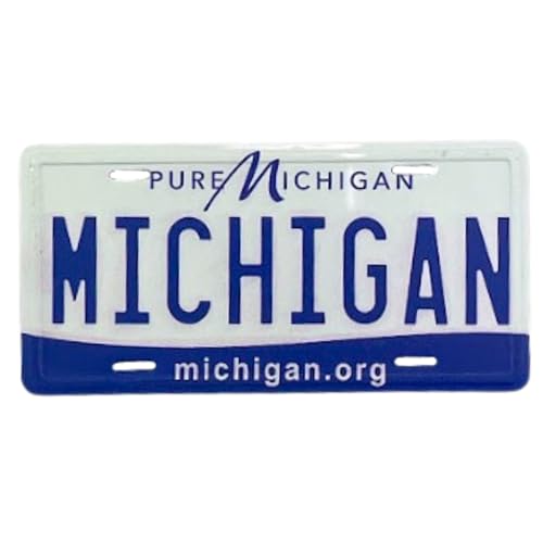 Imán Decorativo Rectangular Michigan 3.5 x 1.75 pulgadas