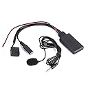 KIMISSBluetootho Adapter, Auto-AUX-IN-Kabeladapter mit Mikrofon und Freisprecheinrichtung, passend für Focus 6000CD+ Bluetooth-Adapter