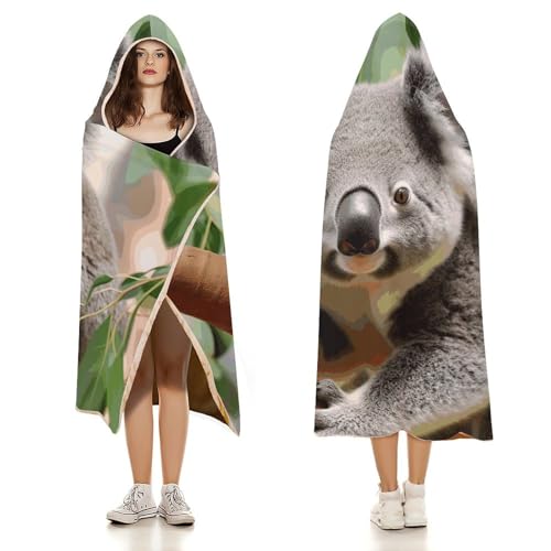 Couverture à capuche koala pour soirées cocooning sur le canapé - 4