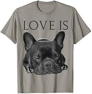 French Bulldog Shirt Love Is Cute Frenchie Dog Mom Gifts Tee