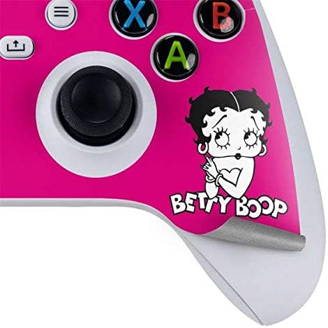 Skinit Decal Gaming Skin Compatible with Xbox Series S Controller - Officially Licensed Betty Boop Pink Background Design