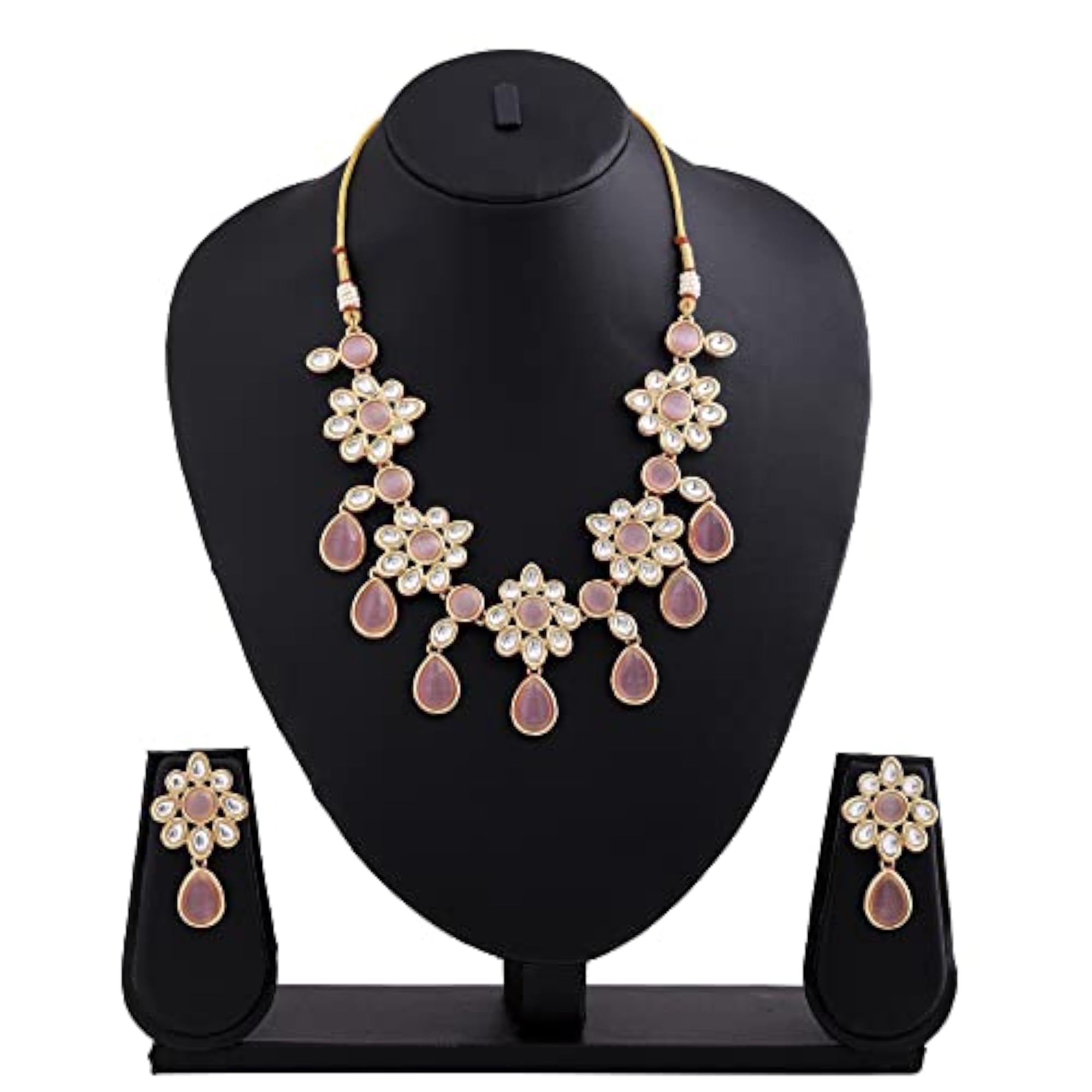 Plated Kundan Choker Necklace Set