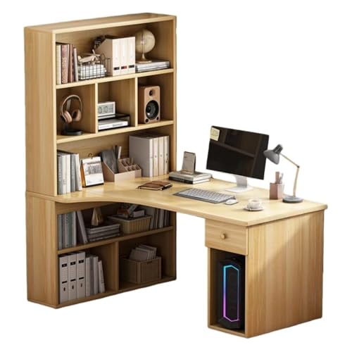 HOTGEEJP �׋��� �w�K�� L���f�X�N �����o���t���p�\�R���f�X�N �V���v�� �����Ղ���[ �z�[���I�t�B�X�Ƌ�p �Q�[�~���O�f�X�N (120cm�y�{�I�͍��E����ւ��\�ł��z,�i�`������)