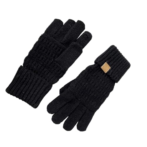 Guantes térmicos aislados y cálidos gruesos de invierno para mujer elegantes
