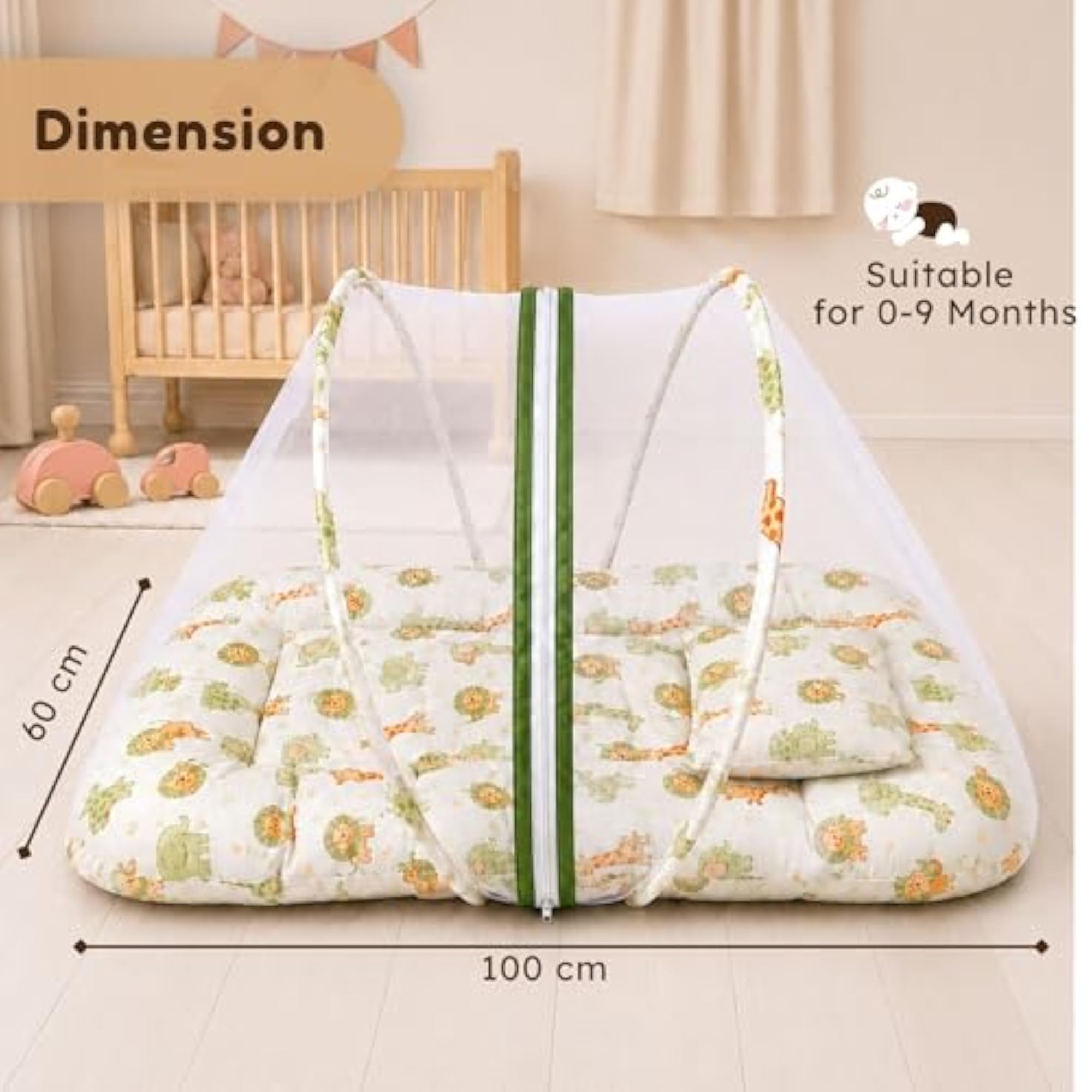 Baby Mosquito Net Bed for Newborn 0-9 Months