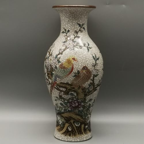 LEEDJUINE Qing Dynasty Antique Porcelain Vase, 24.5cm 9.8in, Chinese Style