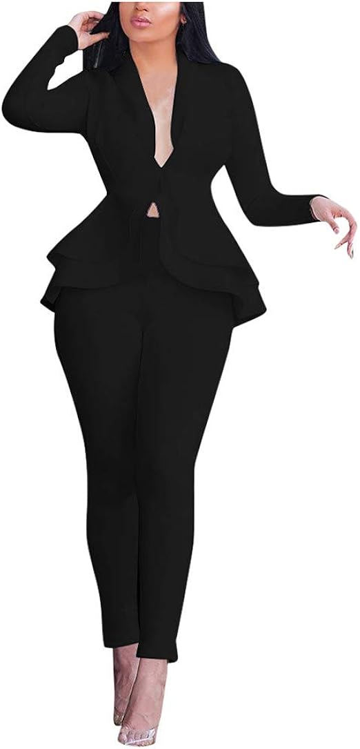 long blazer pant suits