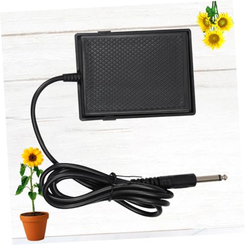Pedal sustain para guitarra y bajo, material ABS negro miniatura 4