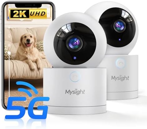Pet Camera, 5G/2.4GHz Dog Camera with Phone App, 360° Pan/Tilt Se...