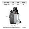 Sling Bag for Men, Anti-Theft Crossbody Bag, USB Charging Sport Sling Bag, Password Set, Large Capacity, Ideal for Work, Shopping, Business Trips, Daily Life (Black) #5