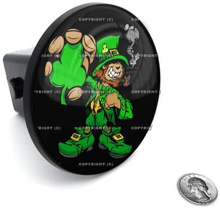 2" Tow Hitch Receiver Plug Cover Insert for SUV's & Trucks - Irish Leprechaun Style-9856-6714