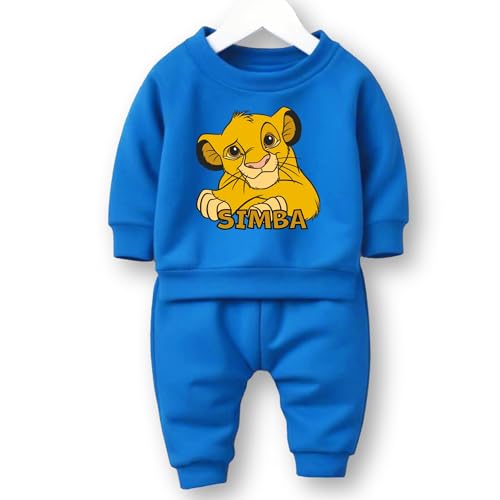 Image of Minicult Kids Cotton Co-ords Full Sleeve Sweatshirt and Pant Set with Character Print
