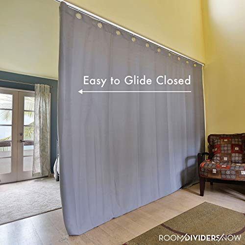 Room/Dividers/Now Ceiling Curtain Track Set-Comes with Track, Roller Hooks, Installation Hardware, Saw, and End Cap-Curtain Rail, XX-Large, For Spaces 24ft - 30ft Wide - Thumbnail 4