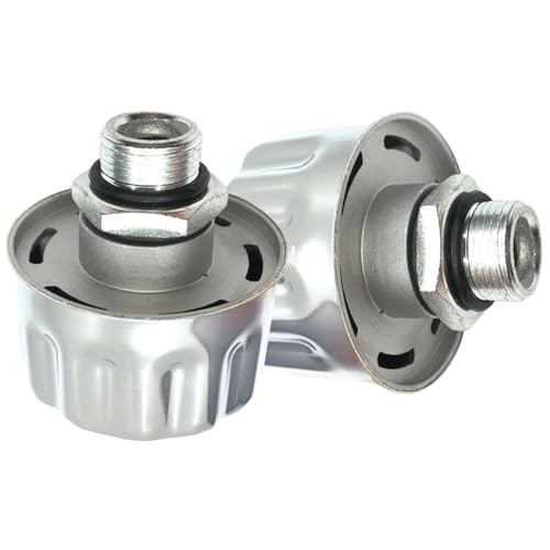 Image of 2-Pack 1 /2 inch NPT Breather Caps with 40 Micron Filtration | Heavy-Duty Carbon Steel & Aluminum Alloy Hydraulic Vent Caps | For Gearboxes, Coolant Tanks, Excavators, Trucks