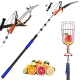 SKGPOLE 26FT Reach Pole Saw, Telescoping Tree Trimmer with 5-20FT Extension...
