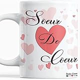🤩 Rappeler à votre soeur de coeur, celle que vous considérez comme un membre de votre famille tant elle compte pour vous, à quel point c'est une personne unique, irremplaçable et formidable à vos yeux. Originale, utile et vue nulle part ailleurs, il est sûr qu'il lui fera plaisir et la rendra heureuse. Le mug lui donnera le sourire chaque fois qu'elle prendra son petit déjeuner tous les matins.