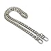 MW 23.6" Iron Flat Chain Strap Handbag Chains Accessories Purse Straps Shoulder Replacement Straps, with Metal Buckles (Silver)