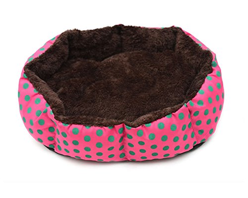 Coussin d'agneau chaud polygonal pour animaux de compagnie tapis de nid YZCIS
