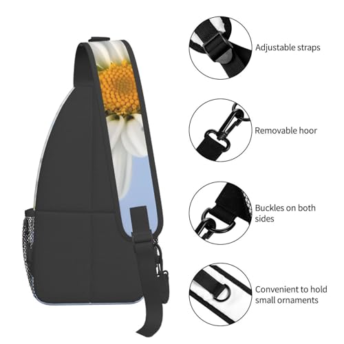 Bolso cruzado tipo bandolera negro para senderismo y uso casual miniatura 5