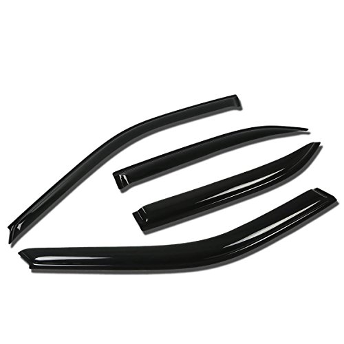 Auto Dynasty 4Pcs Tape-On Window Visor Rain Guard Compatible with 1996-2000 Honda Civic 4-Door, Rain Shields Vent Shade Wind Deflector, Acrylic