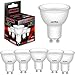 Ultra led Lampe gu10 warmweiss, Leuchtmittel gu10 led 3000k 5w 220 volt, flimmerfrei, led halogen ersatz 40w, Abstrahlwinkel 120 Grad, led spot gu10, 470 Lumin, [Energieklasse A], 6er-Pack.