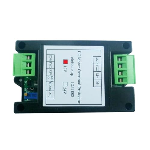1PCS DC 12V 24V Motor Overload Overcurrent Short Circuit Ocked Rotor Protector Forward Reverse Controller(DC 12V with Shell)
