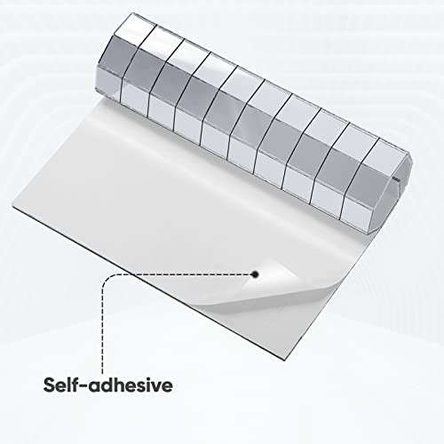 Pp Opount 1500 Pcs Self-Adhesive Mosaic Tiles, 10 X 10 Mm Square Glass Mirrors Mosaic Tiles Mirror Mosaic Stickers For Craft, Diy Indoor Decoration, Disco Balls Tiles #TOP3