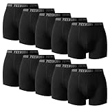 feynoss Unterhosen Männer,Boxershorts Herren 10er Pack,Herren Unterhosen Atmungsaktive für Sommer Sport,M