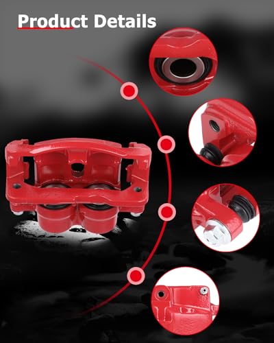 Image of cciyu Front /Rear Left & Right Brake Calipers Assembly w /Bracket 18-B4729 18-B4728 For Cadillac 2002-2006,For Chevy 1999-2008,For GMC 1999-2008