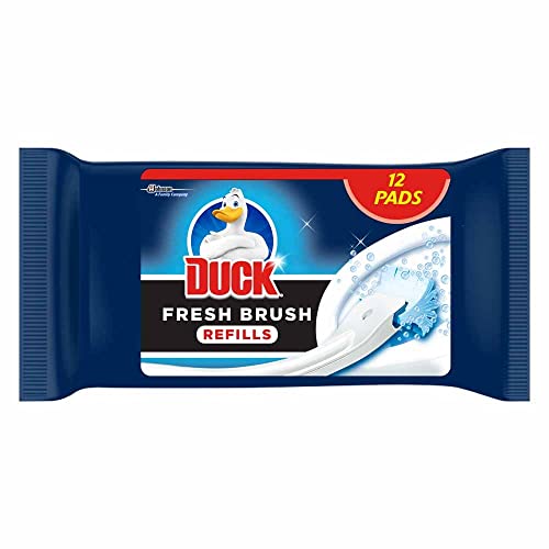 Duck Fresh Brush Refills (12 Flushable Cleaning Pads)- Biodegradable- Duck Toilet Bowl Cleaner